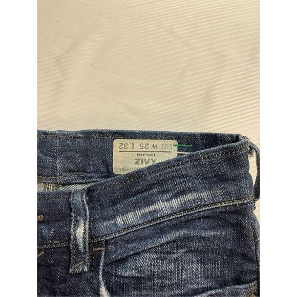 Diesel Zivy Straight Denim Jeans Size 25 - Picture 10 of 10